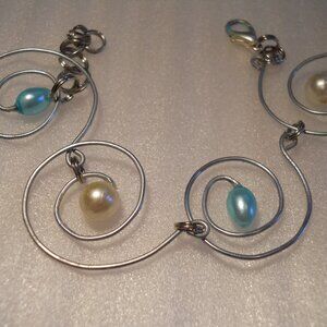 Swirl Pearl Bracelet  12-30